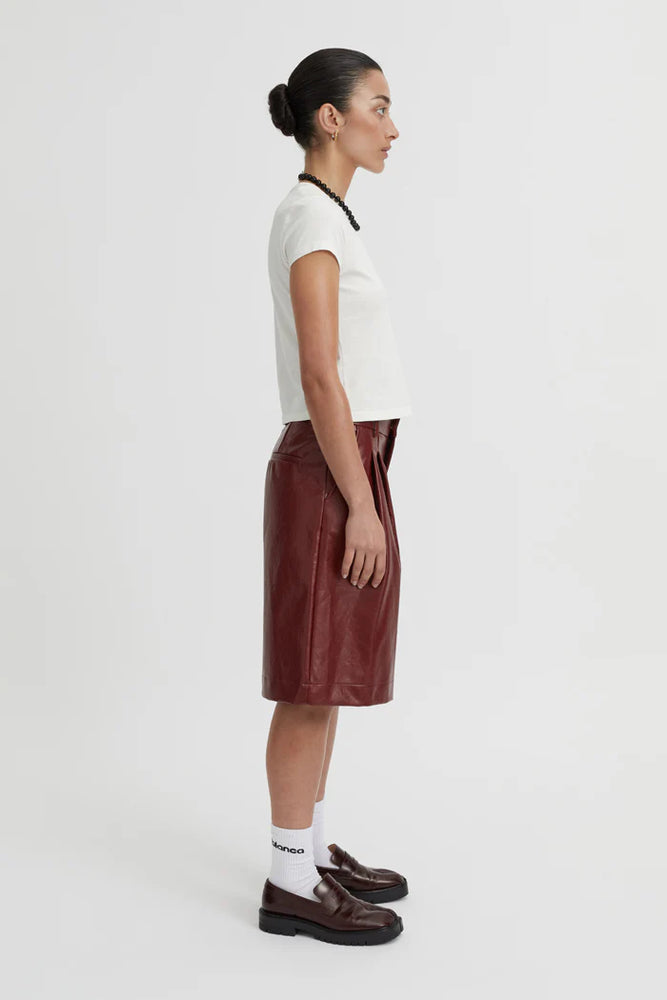 
                      
                        Blanca - Kaia Shorts in Burgundy
                      
                    
