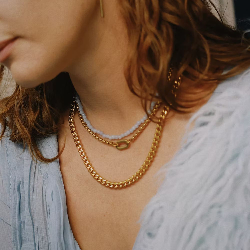 Margaux Lee - Hudson Chain Necklace in Gold