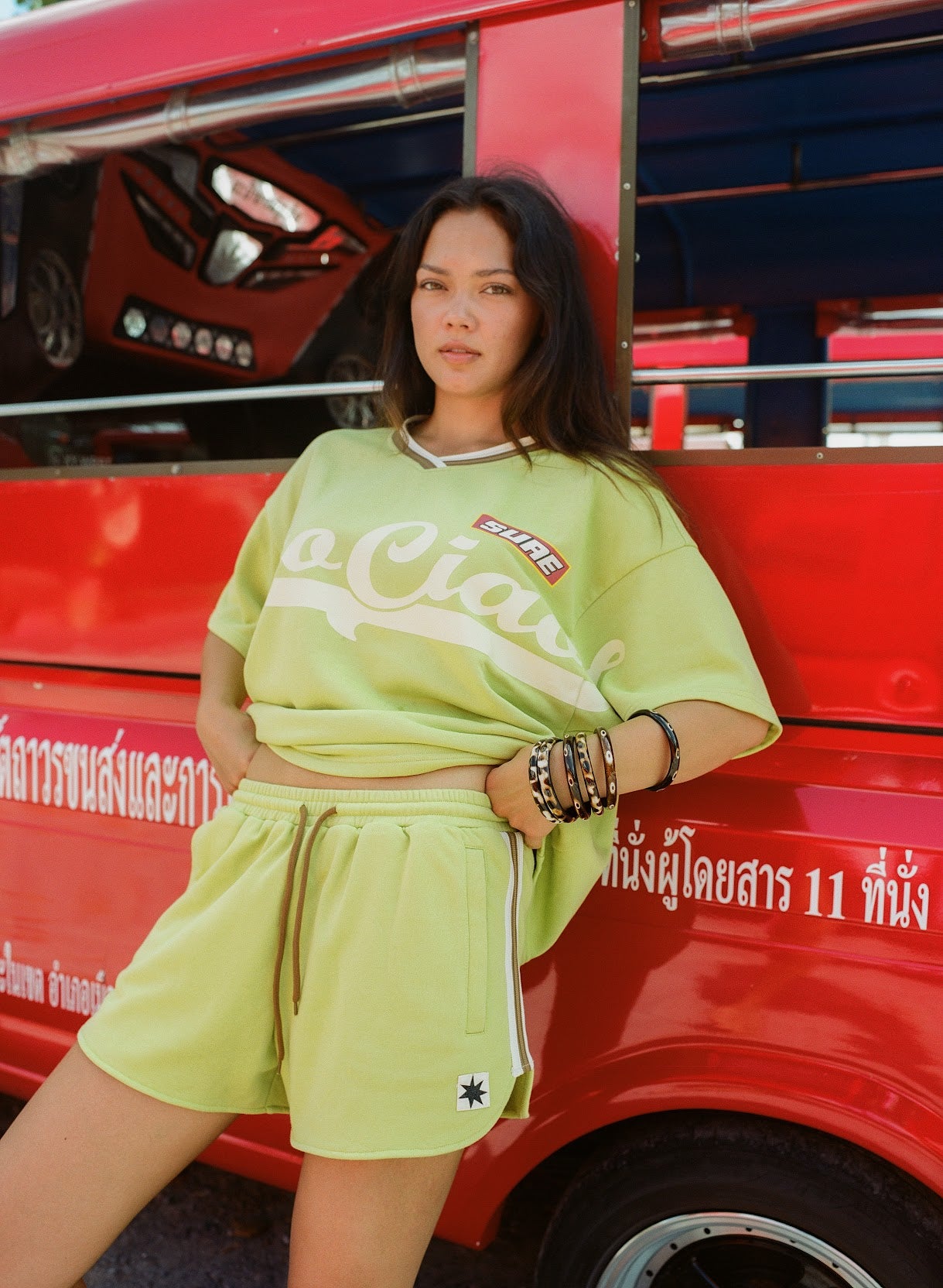 Ciao Ciao Vacation - Enzo Sport Jersey in Lime Green