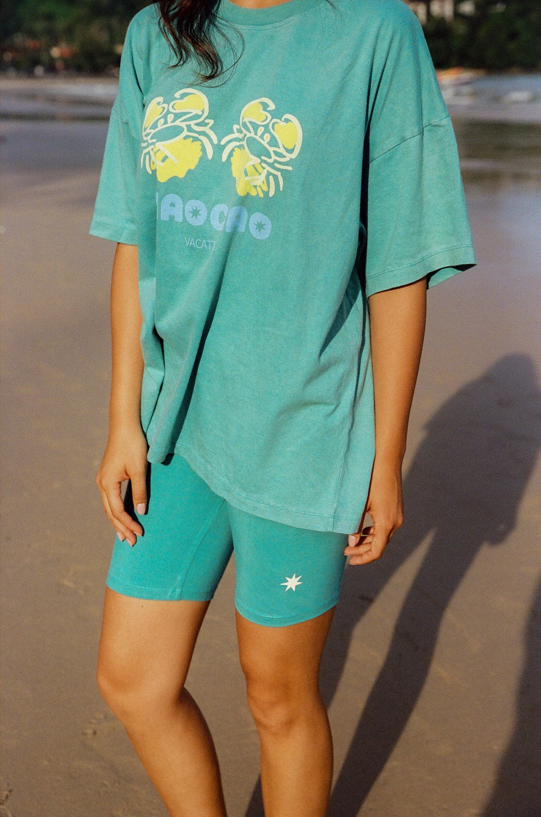 Ciao Ciao Vacation - Crab Core Tee in Coastal Water Blue