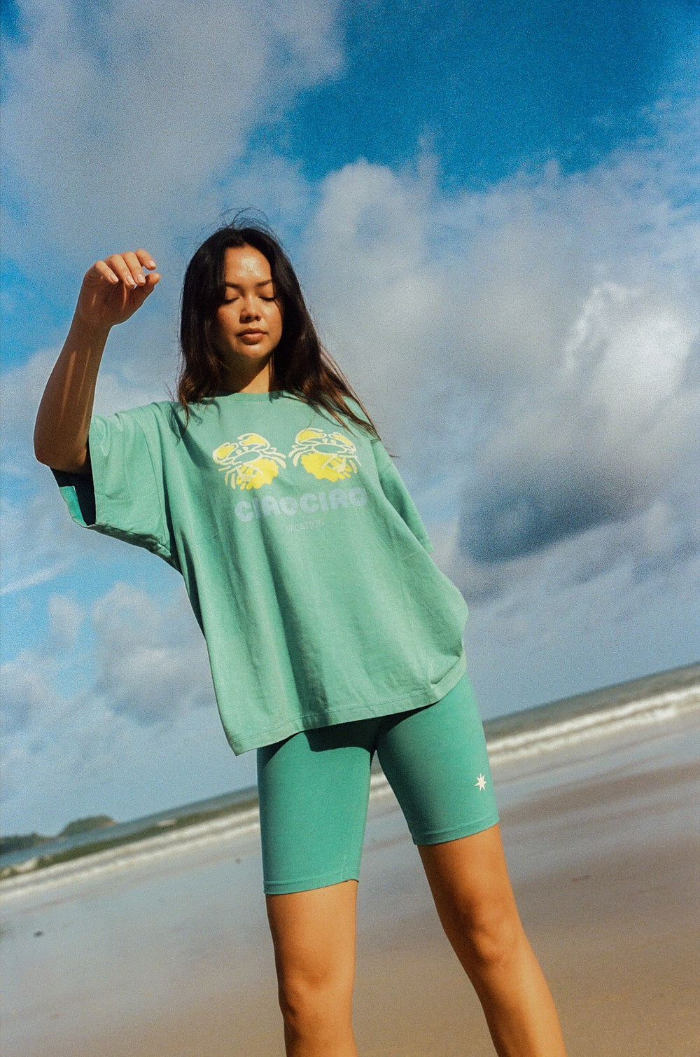 Ciao Ciao Vacation - Crab Core Tee in Coastal Water Blue