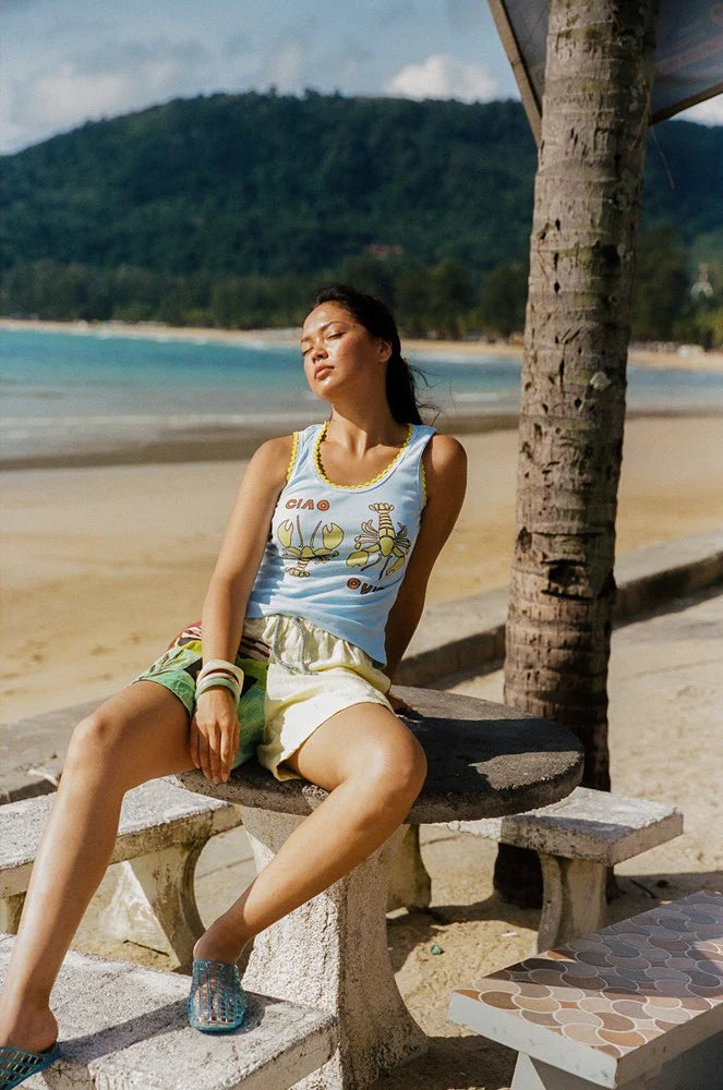 Ciao Ciao Vacation - Duo Rex Tank in Sky Blue