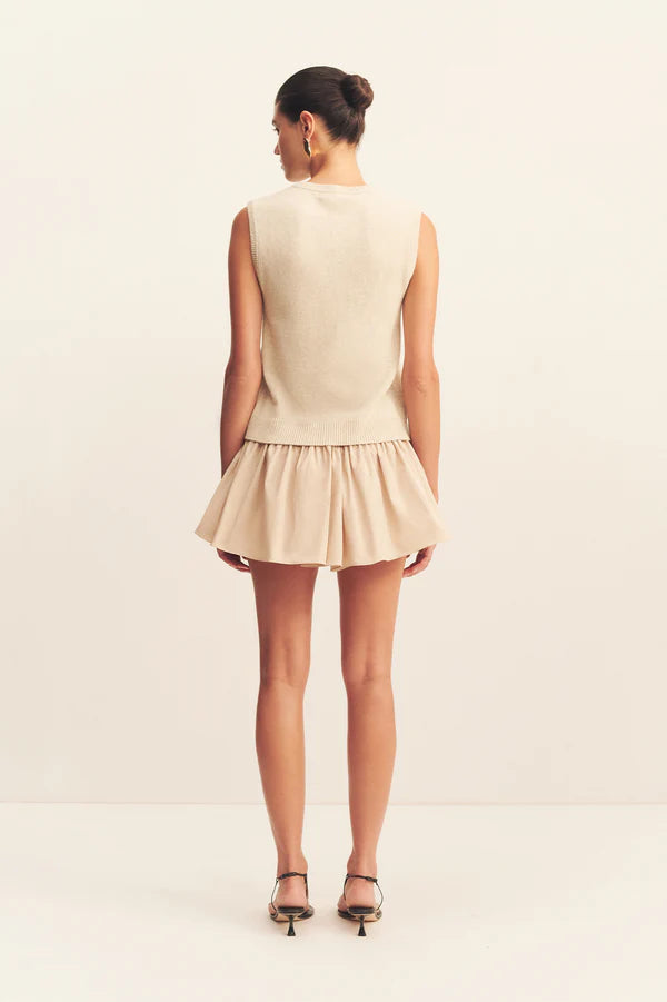Shona Joy - Jackson Sleeveless Vest in Wishbone
