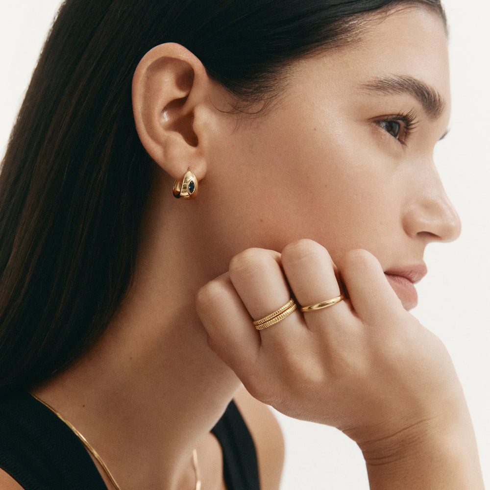 Kirstin Ash - Ink Hoops in Gold