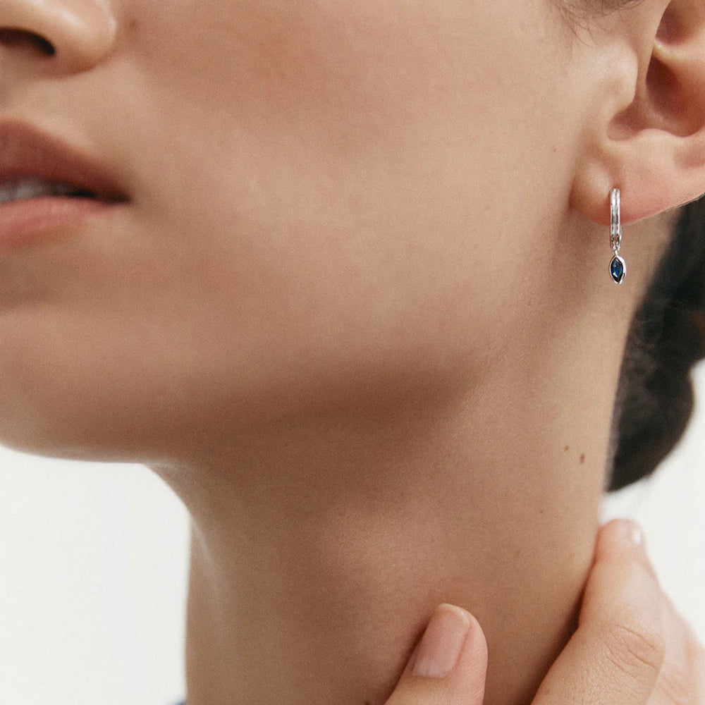 
                      
                        Kirstin Ash - Ink Drop Hoops in Silver
                      
                    