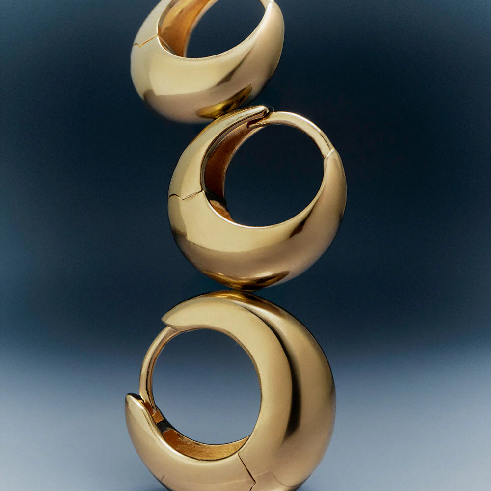 
                      
                        Kirstin Ash - Indigo Medium Hoops in Gold
                      
                    