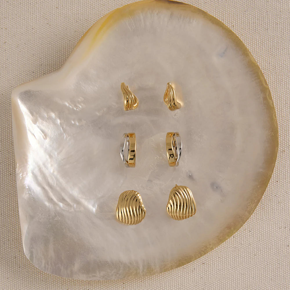 
                      
                        Kirstin Ash - Rise Oversized Stud Earrings in Gold
                      
                    