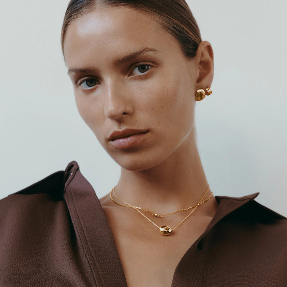 
                      
                        Kirstin Ash - Rise Oversized Stud Earrings in Gold
                      
                    