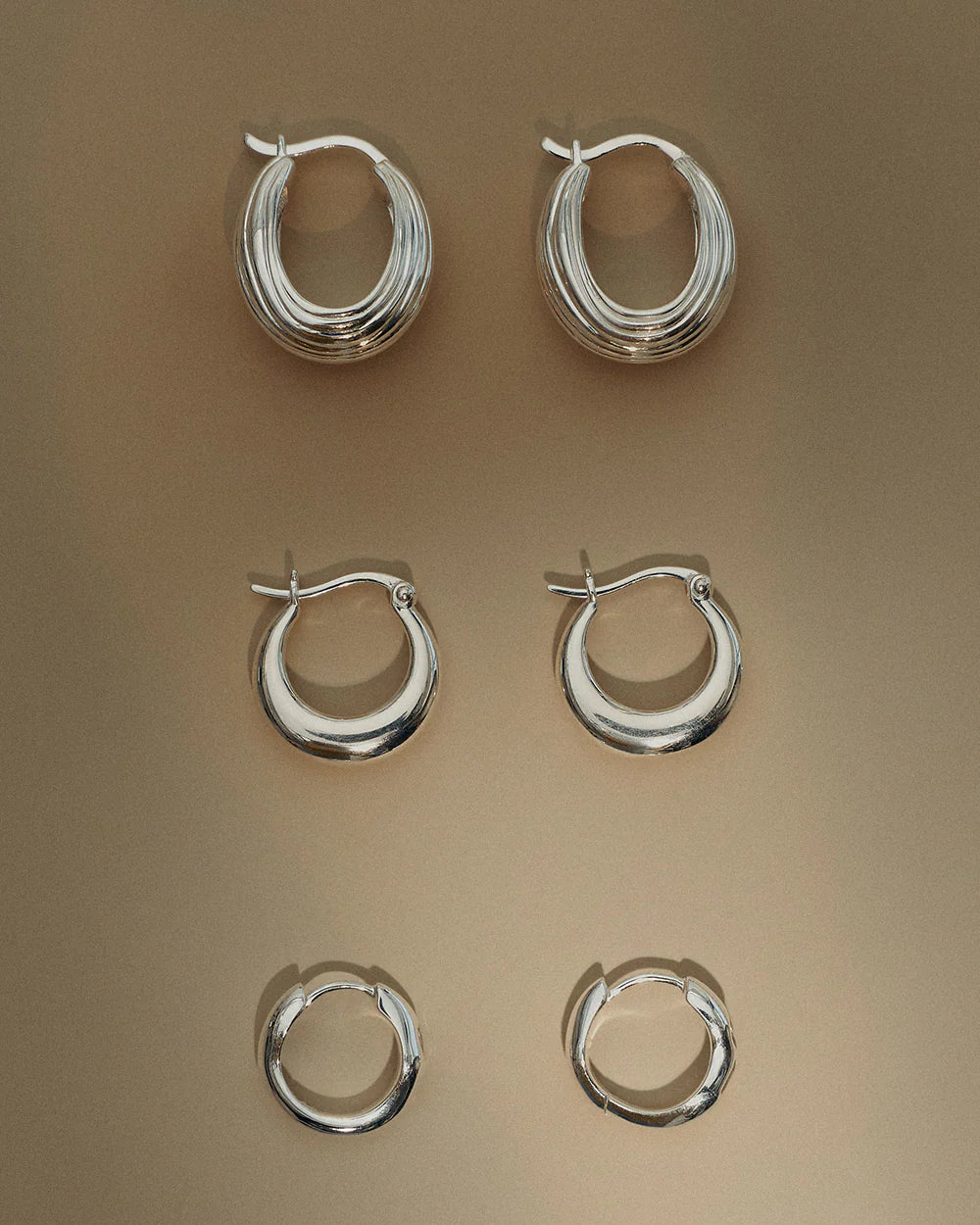 Kirstin Ash - Place Hoops in Silver