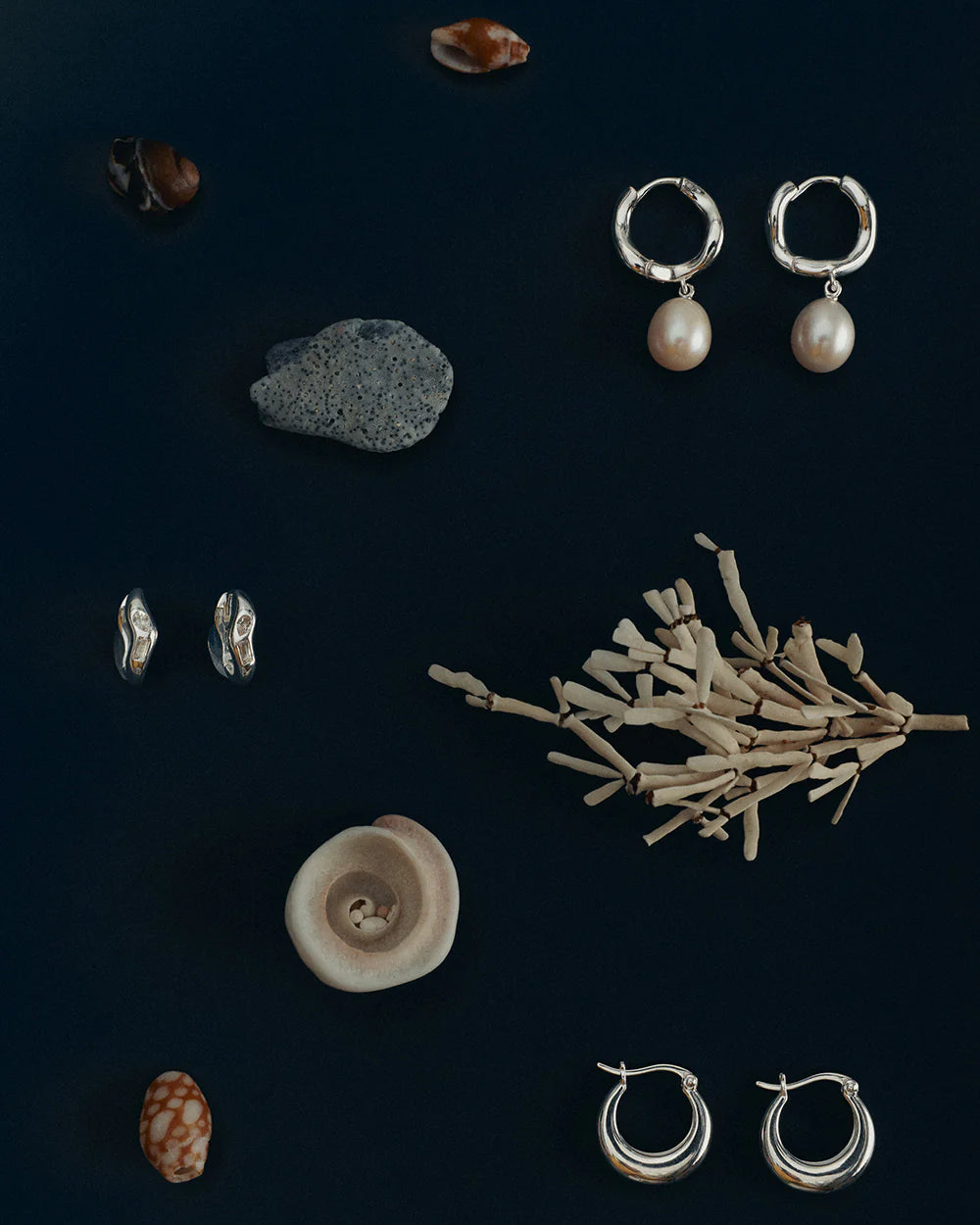 Kirstin Ash - Place Hoops in Silver