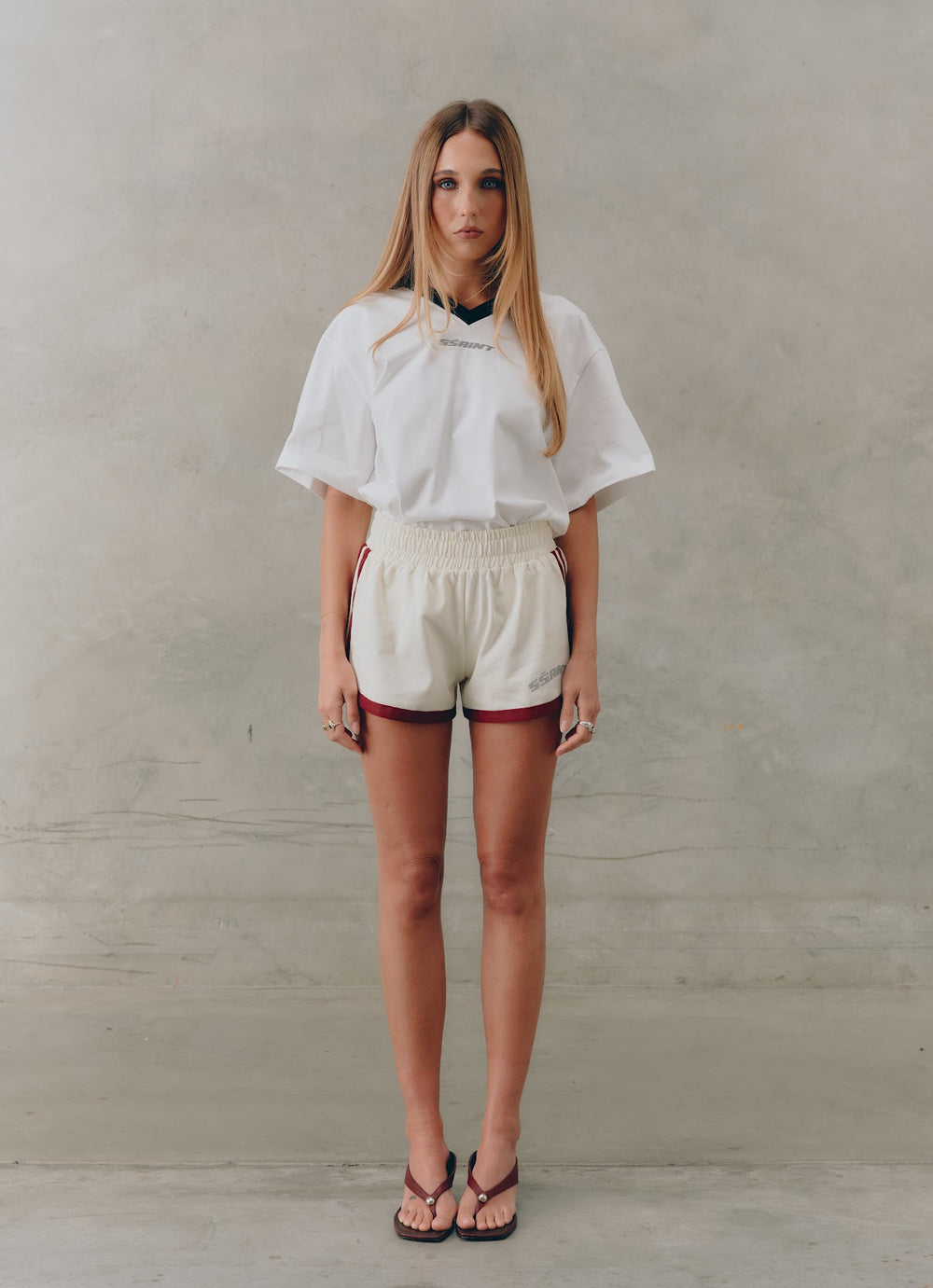 PREORDER SSAINT - Reflective V Shorts in Butter