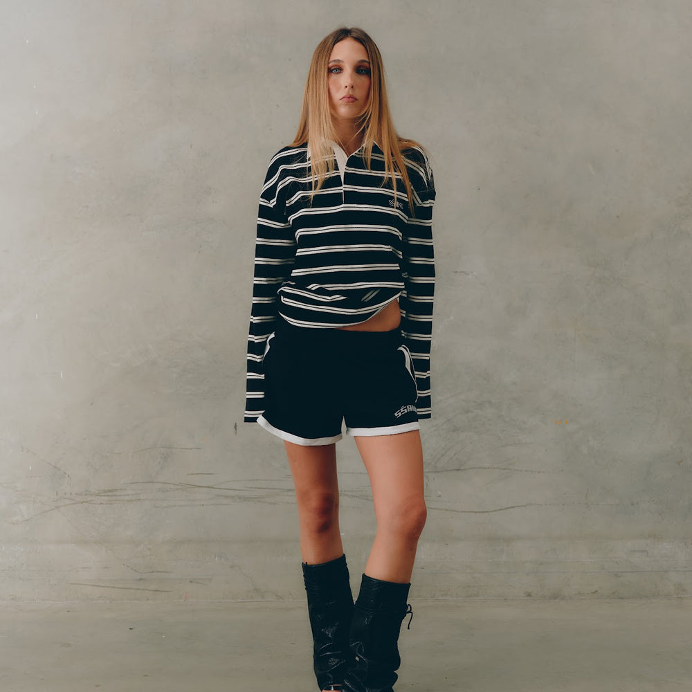 PREORDER SSAINT - Reflective V Shorts in Black