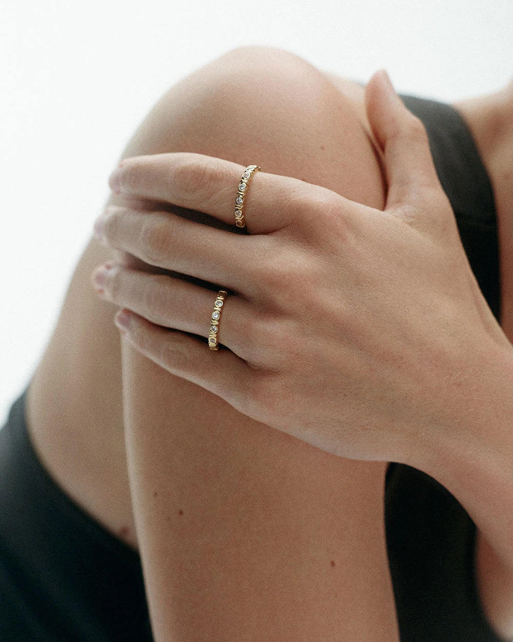 Kirstin Ash - Vale Tennis Ring in Gold