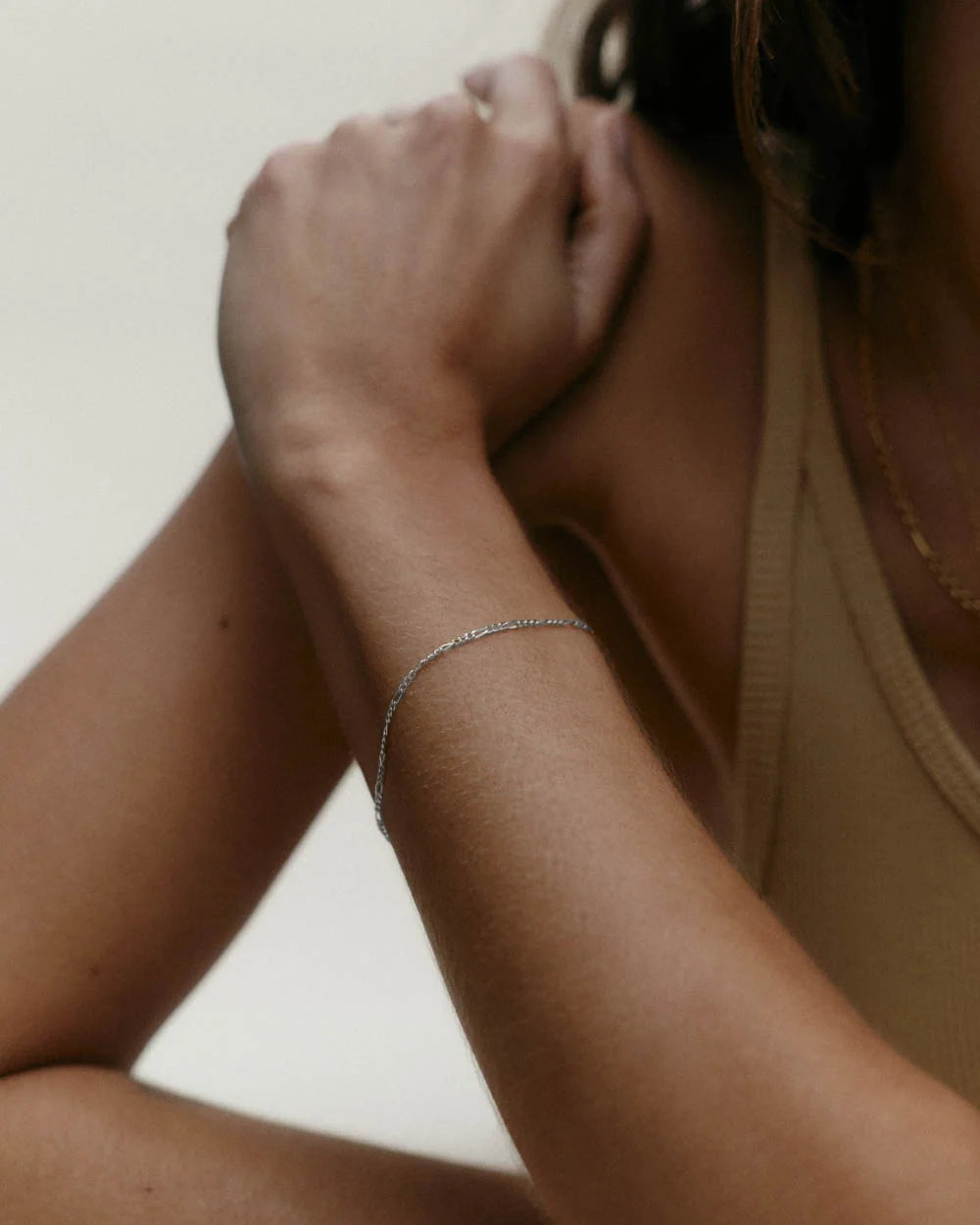 Kirstin Ash - Figaro Chain Bracelet in Silver
