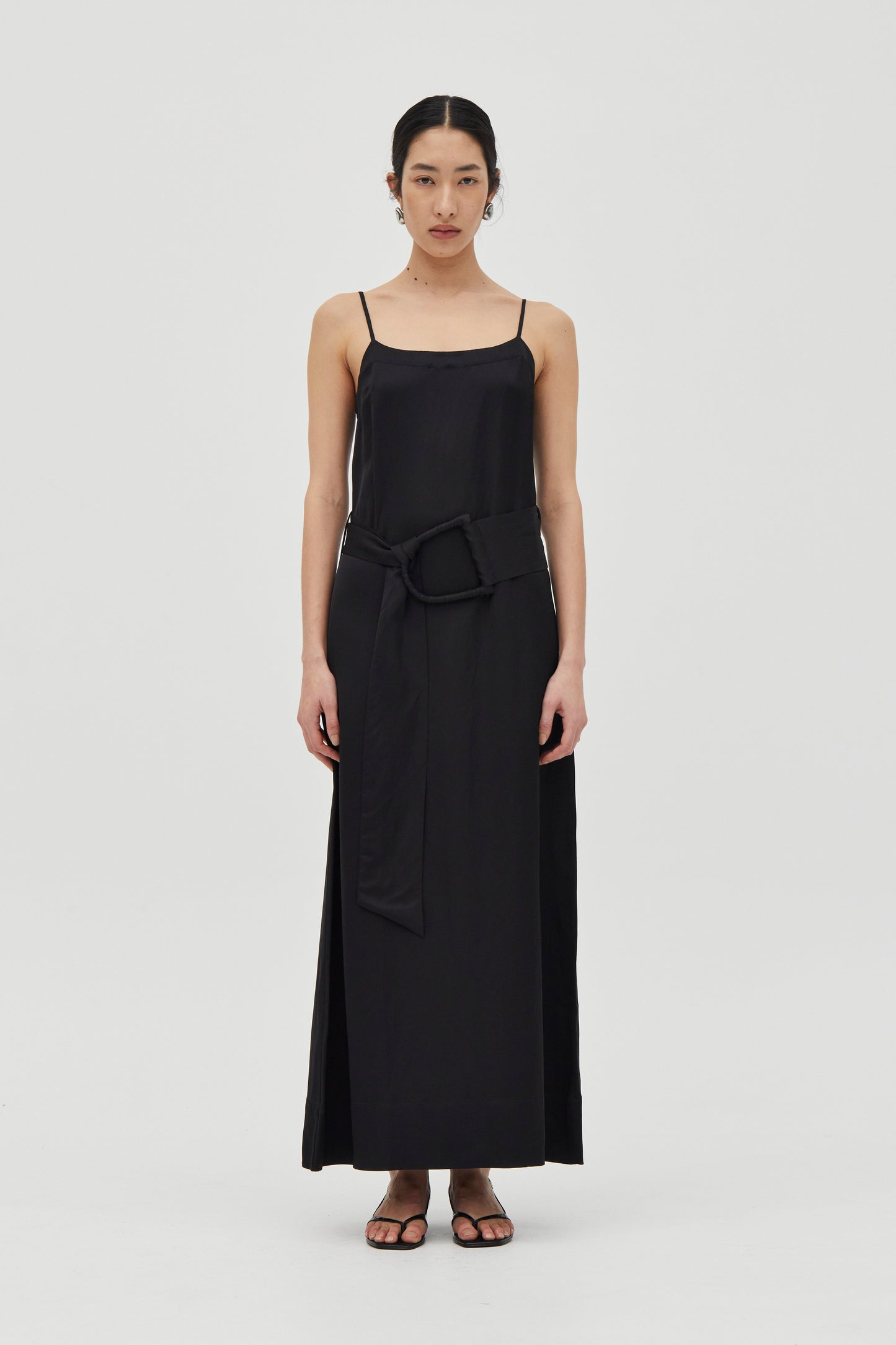 Third Form - Elysian Belted Maxi Dress in Black