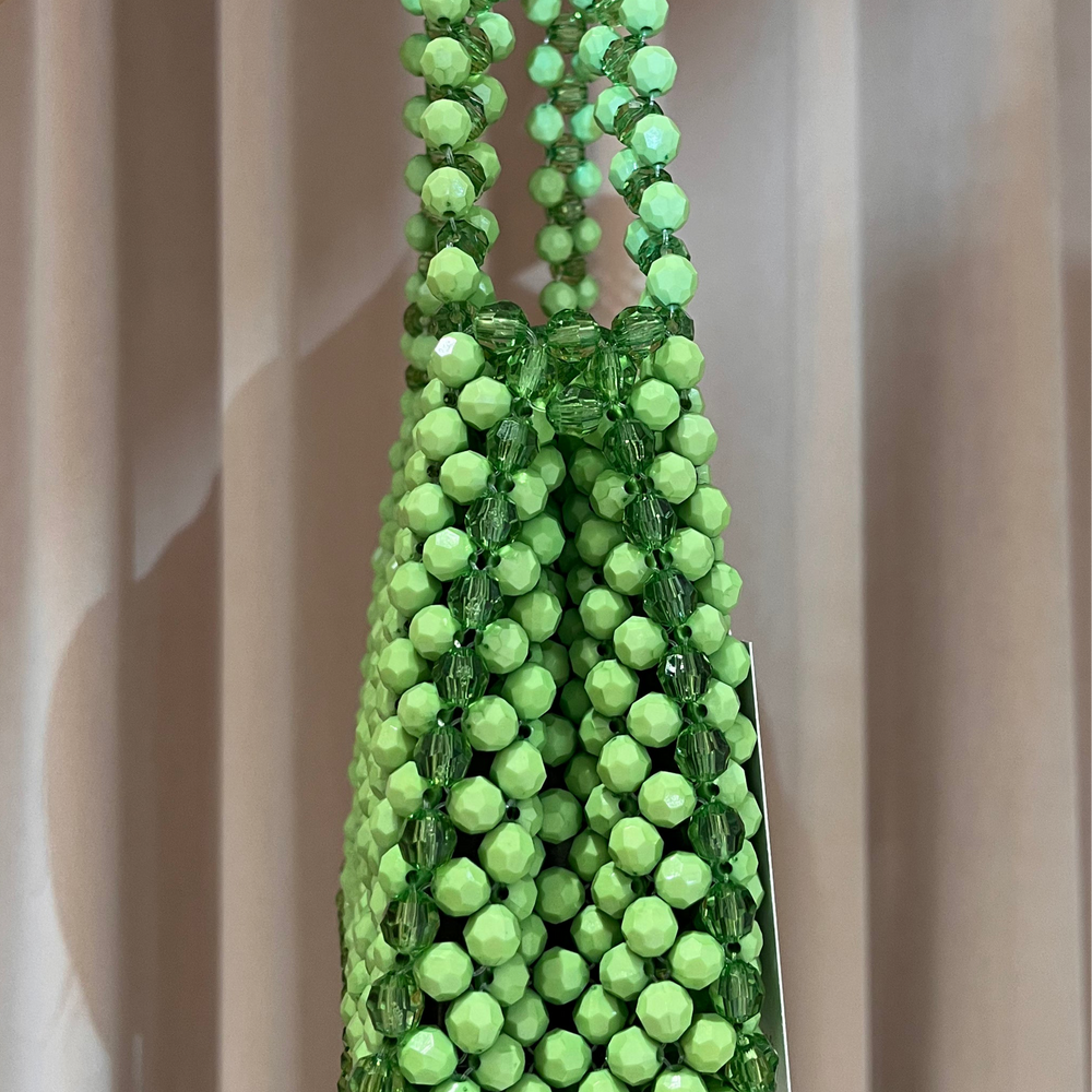 We Are Emte - Lola Beaded Bag in Candy Apple