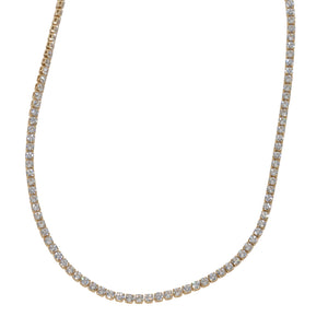 
            
                Load image into Gallery viewer, We Are Emte- Tennis Necklace in Gold
            
        