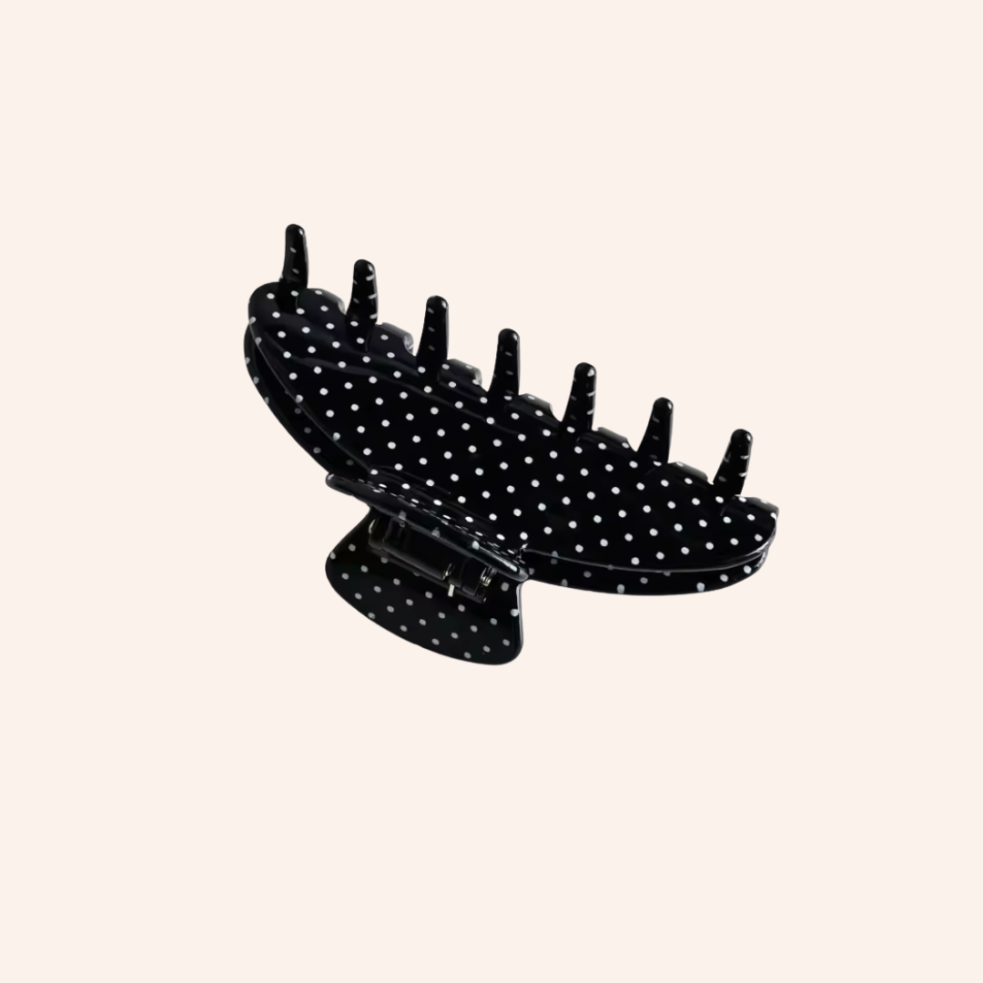 We Are Emte- Polka Hair Clip in Black