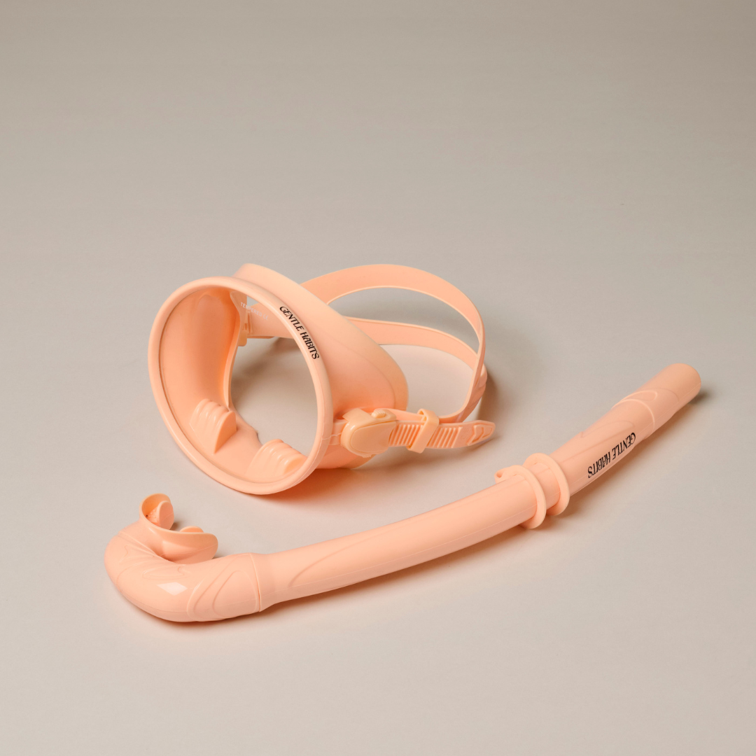 Gentle Habits - Dive Mask and Snorkel Set in Orange Sorbet