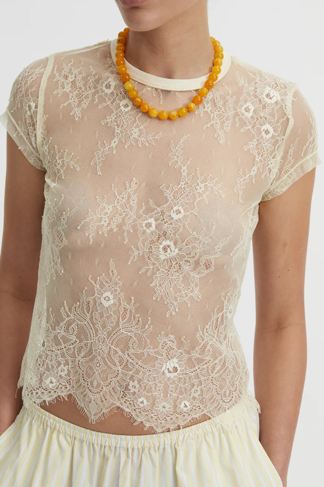 
                      
                        Blanca - Riven Baby Tee in Cream
                      
                    