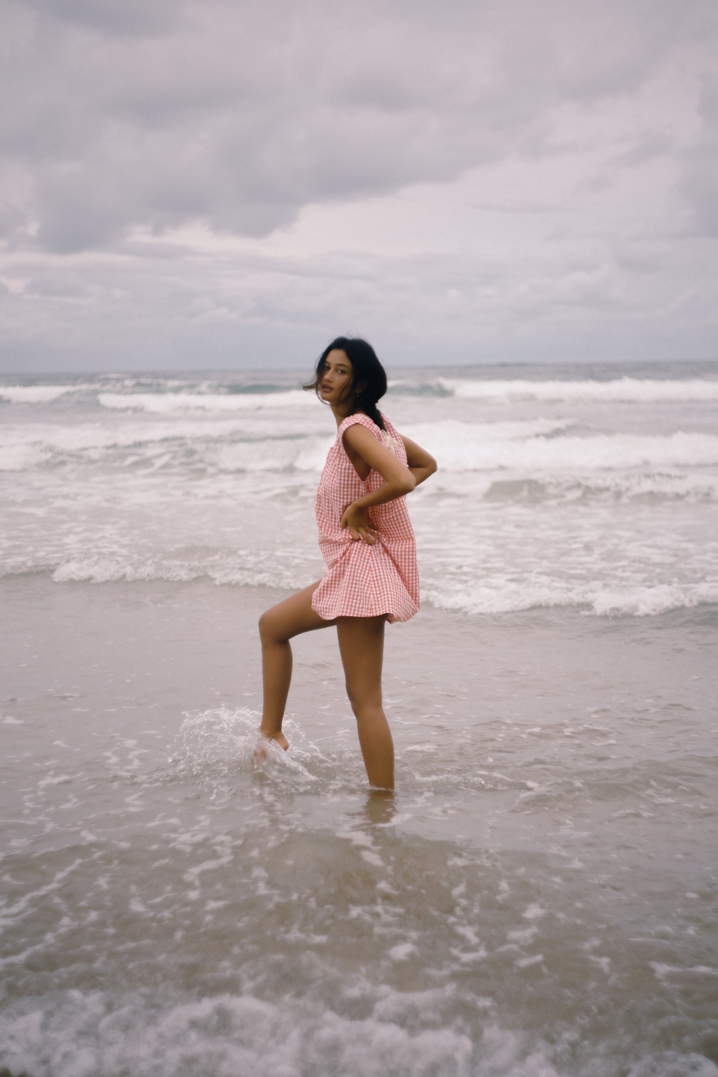 Bare Road - Luna Shift Dress in Starburst Gingham