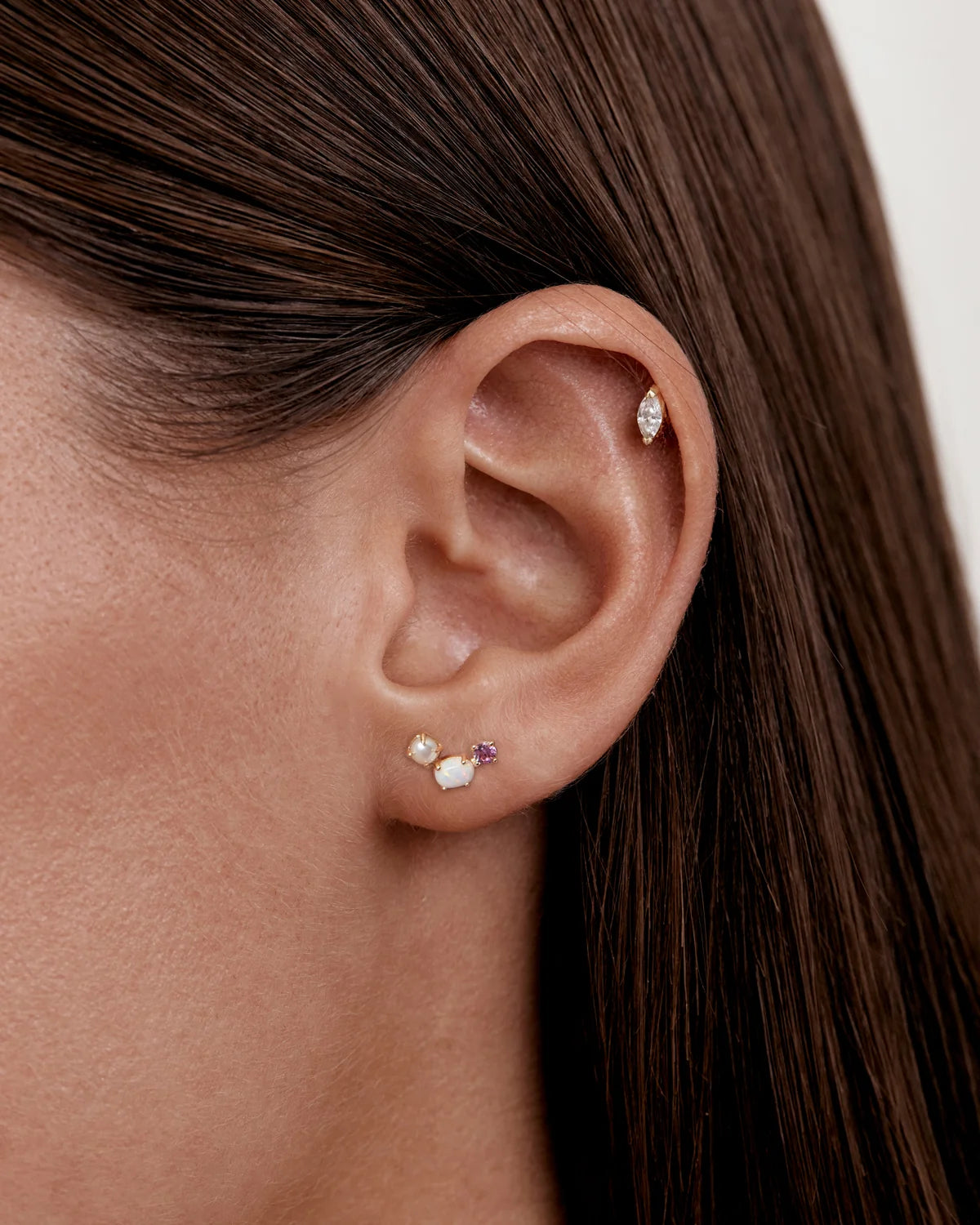 By Charlotte - Cosmic Bloom Studs in Gold