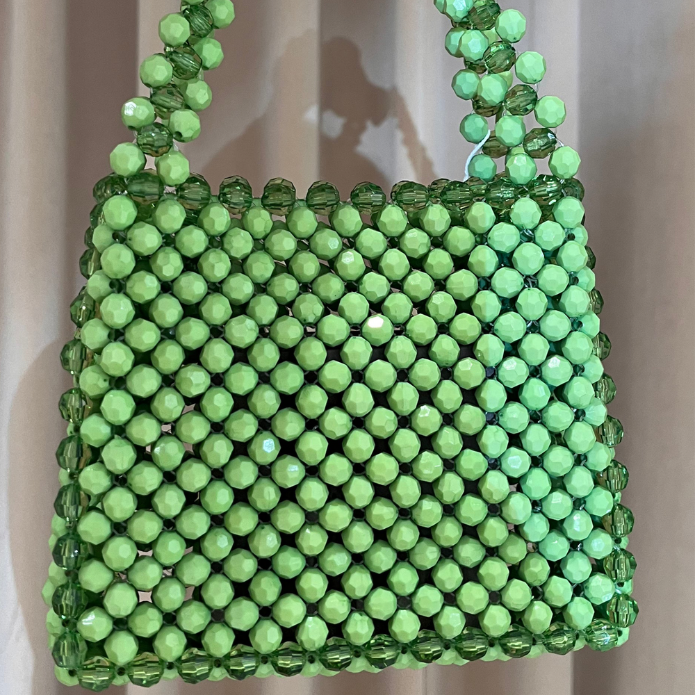 We Are Emte - Lola Beaded Bag in Candy Apple