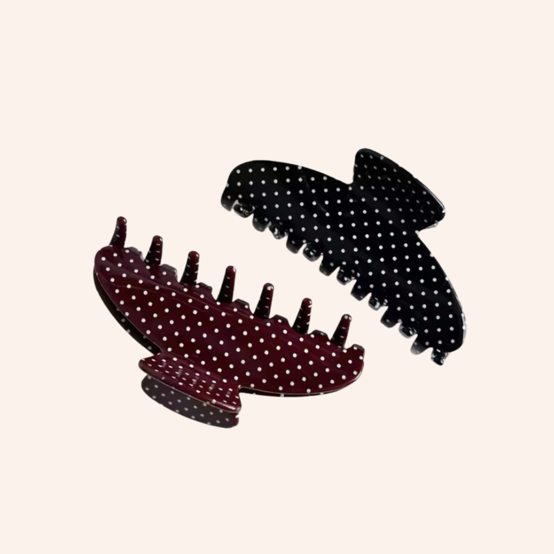 We Are Emte- Polka Hair Clip in Cherry