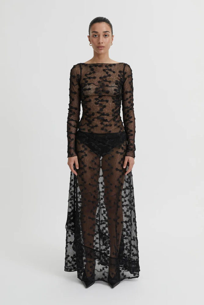 Blanca - Giselle Lace Top in Black