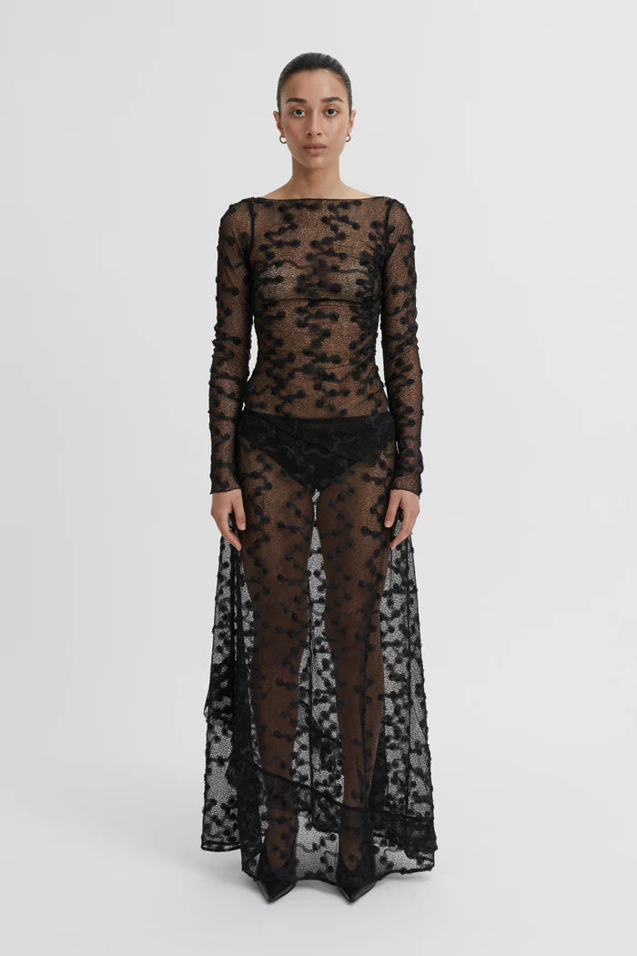 Blanca - Giselle Lace Top in Black