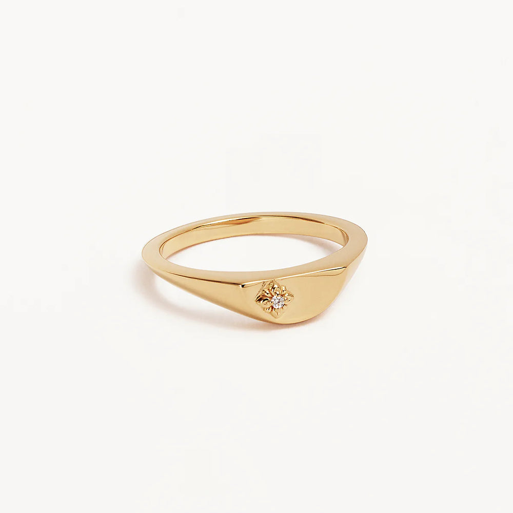 By Charlotte - Lotus Ring in Gold