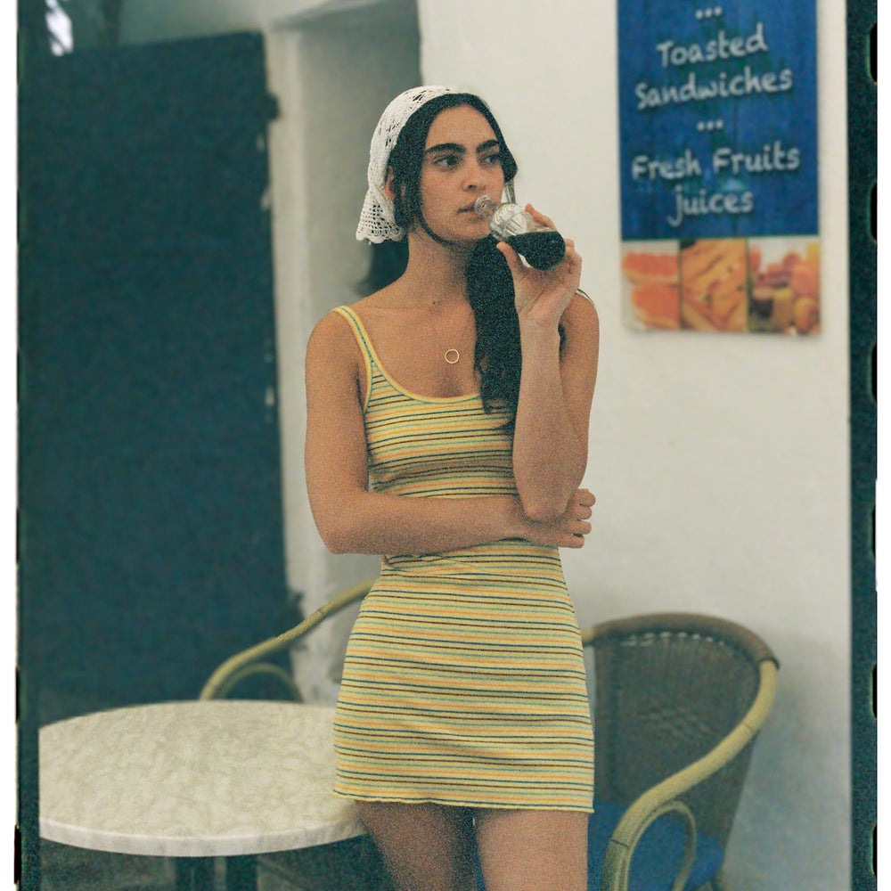 
                      
                        Ciao Ciao Vacation - Lemon Striper Mini Dress
                      
                    