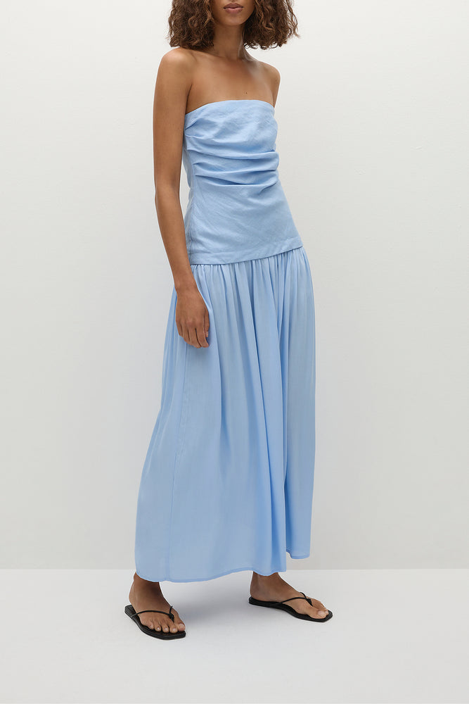 Faithfull The Brand - Hedy Maxi Dress in Mineral Blue
