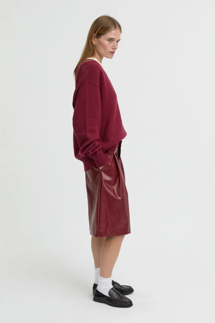 Blanca - Elowen Sweater in Burgundy