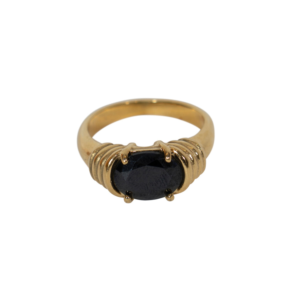 We Are Emte- Bella Ring in Onyx Stone