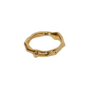 
            
                Load image into Gallery viewer, We Are Emte - Riviera Stacking Ring in Gold
            
        