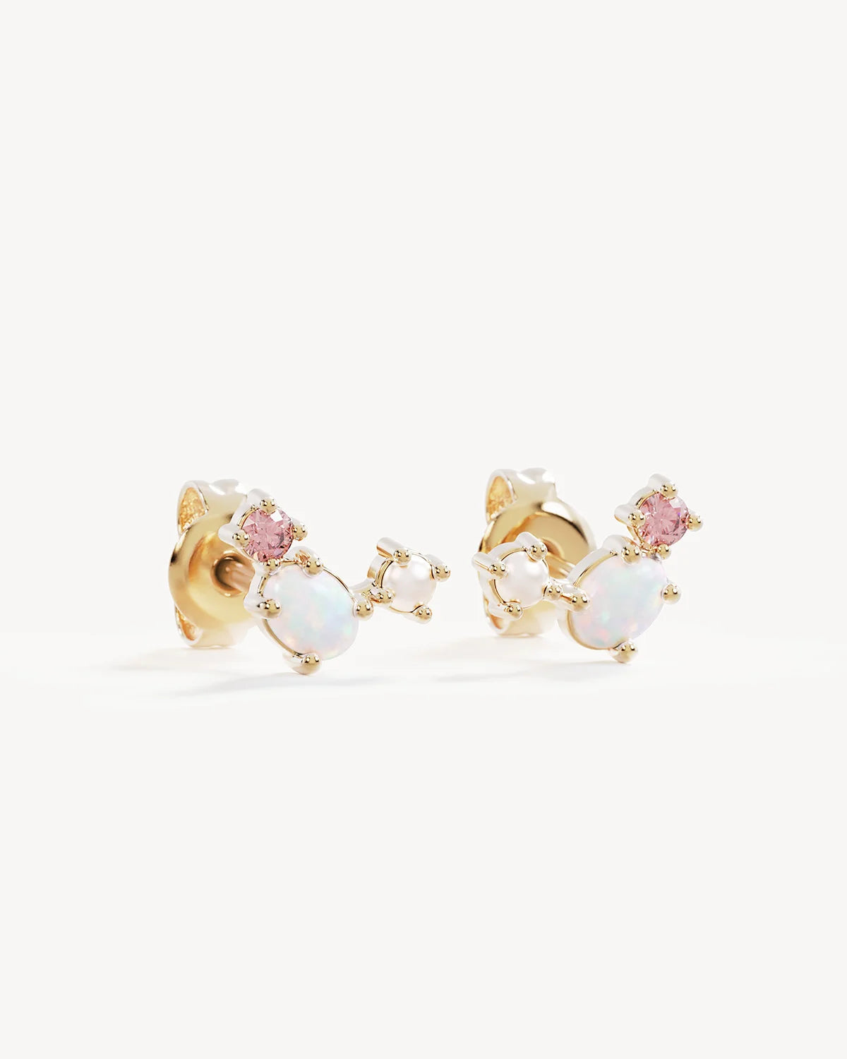 By Charlotte - Cosmic Bloom Studs in Gold