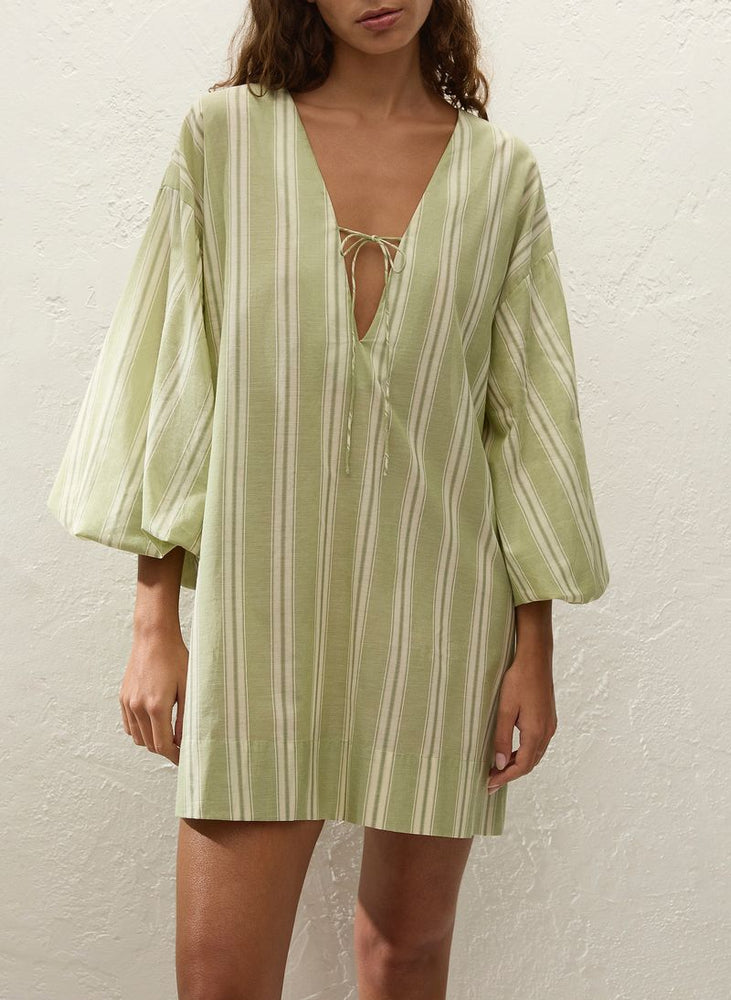 
                      
                        Faithfull The Brand - Pia Mini Dress in Ombre Stripe Faded Juniper
                      
                    