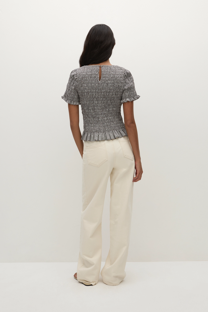
                      
                        Faithfull The Brand - Edda Top in Hanne Gingham Espresso
                      
                    