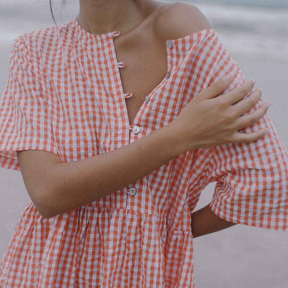 Bare Road - Darcey Dress in Starburst Gingham
