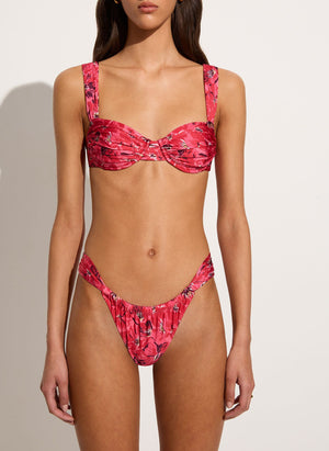 
            
                Load image into Gallery viewer, Faithfull The Brand - Sol Bikini Top in El Limon Floral - Pink
            
        