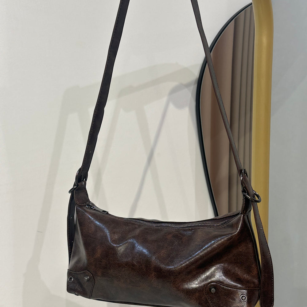 
                      
                        We Are Emte - Tara Baguette Bag in Espresso
                      
                    