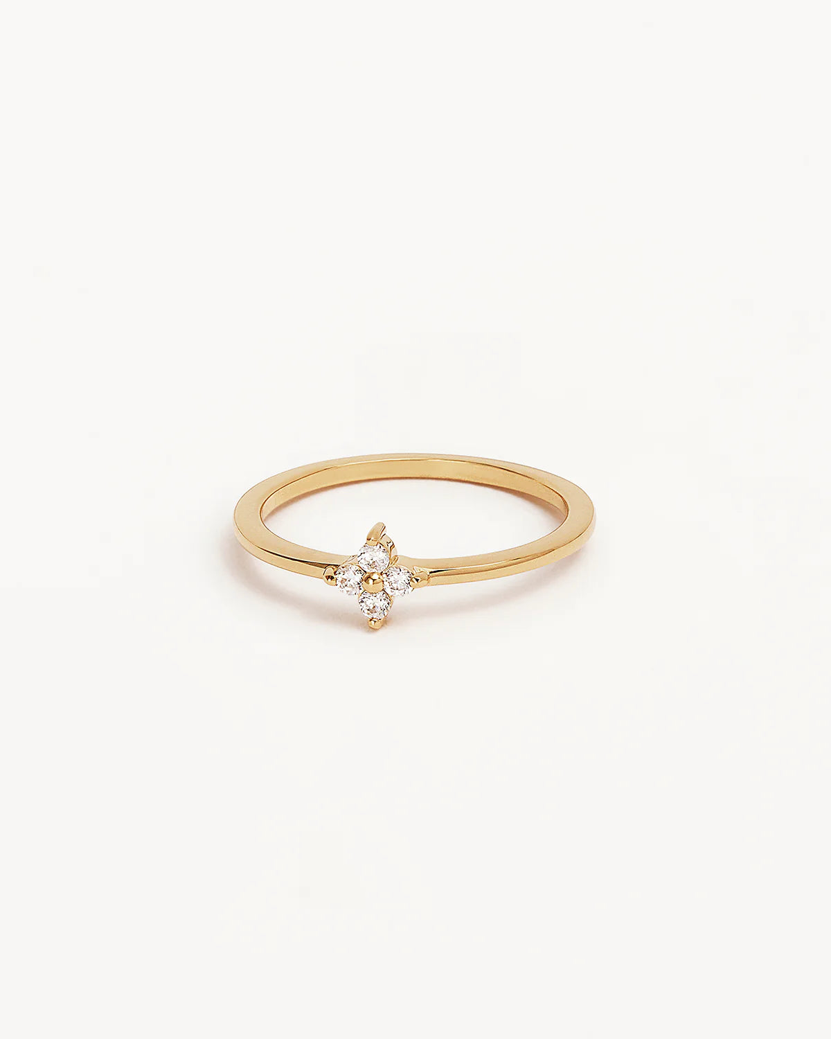 By Charlotte - Crystal Bloom Ring Ring in Gold