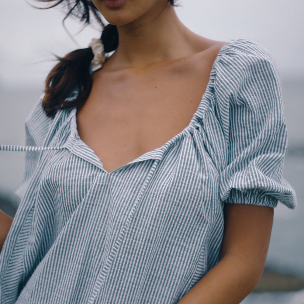 Bare Road - Chloe Dress in Spirulina Stripe