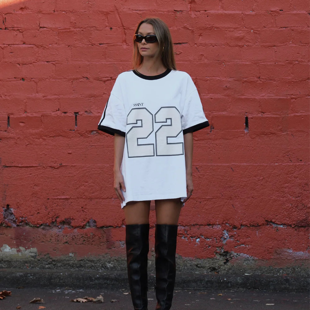 SSAINT - Twenty Two Tee in White