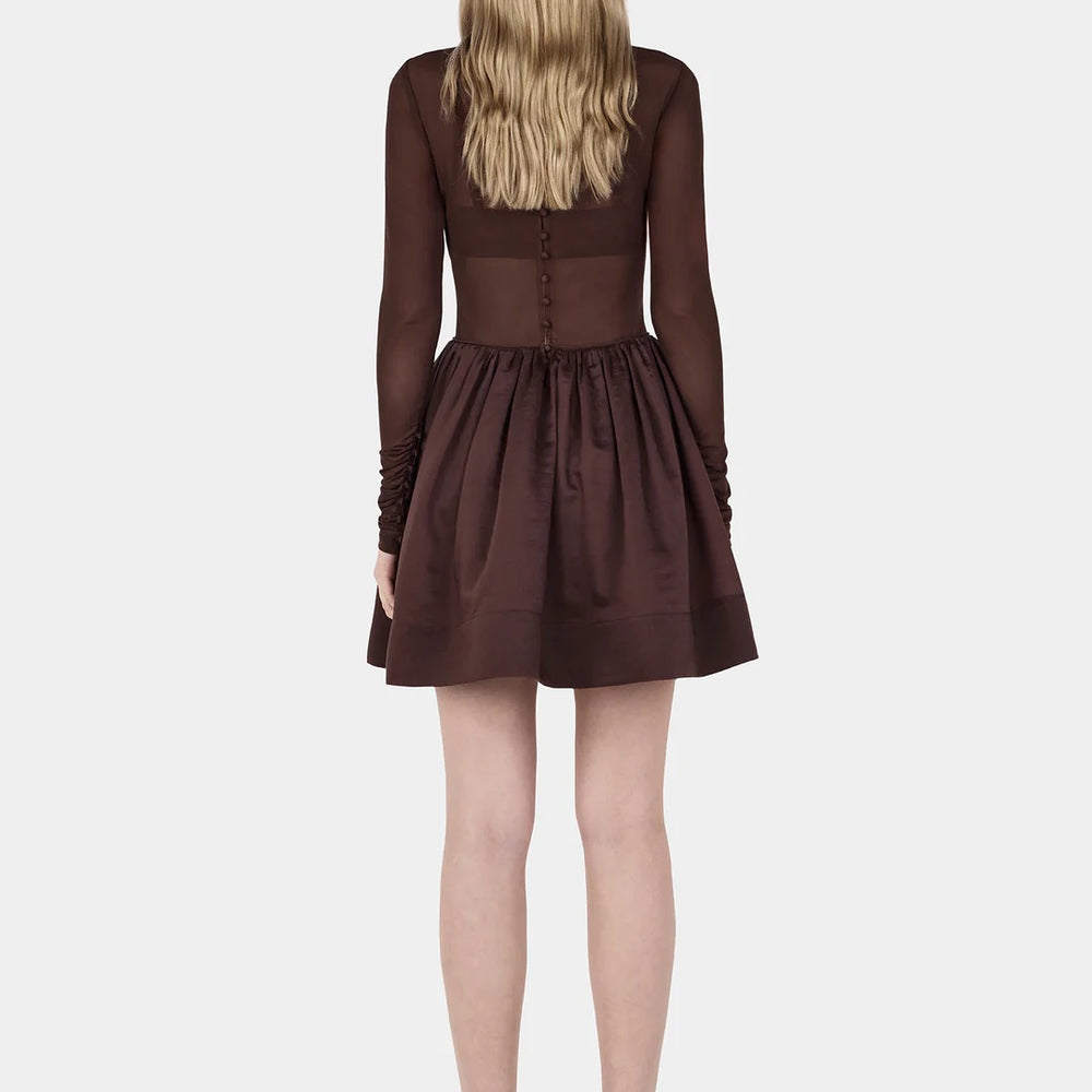 
                      
                        Hansen and Gretel - Kita Mini Dress in Chocolate
                      
                    