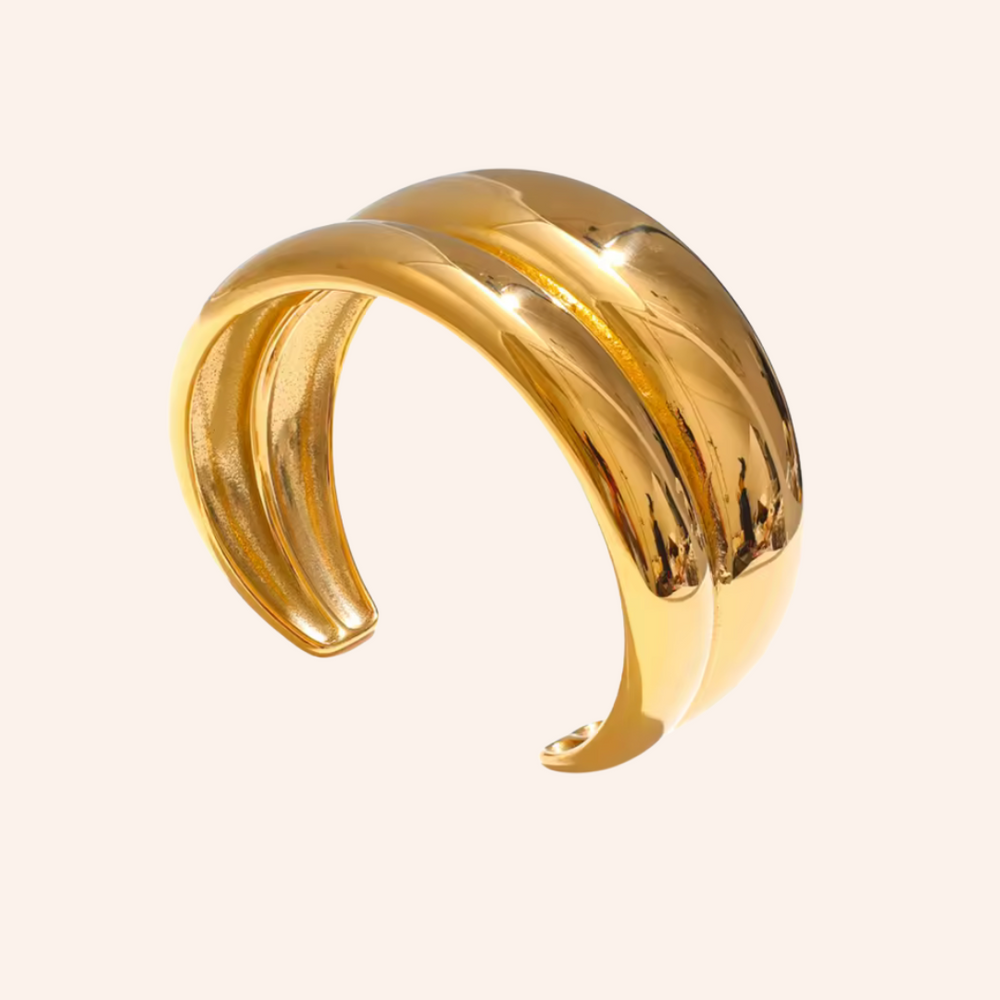 We Are Emte - Struck Cuff in 18k Gold Plated