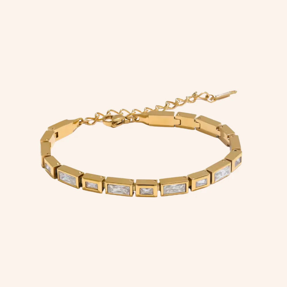 We Are Emte - Di Tennis Bracelet in Gold Plated – Emte Boutique