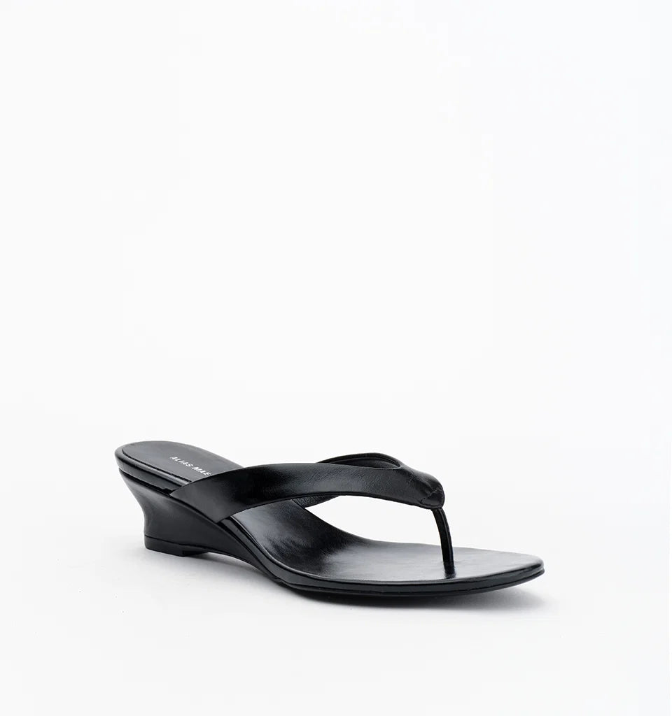 Alias Mae - Jilly in Black Oily Leather
