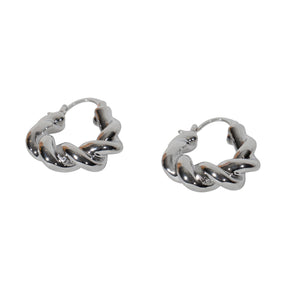 
            
                Load image into Gallery viewer, We Are Emte- Swivel Hoops in Silver
            
        